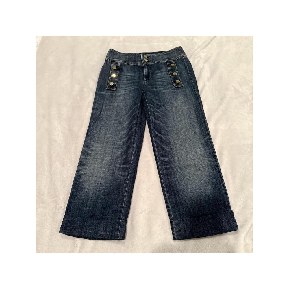 Chico's Women's Crop Wide Leg Jeans XS